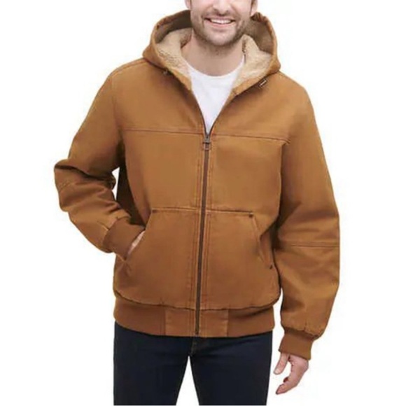 GH Bass Men’s Hooded‎ Workwear Brown Barn Chore Coat Western Jacket XL